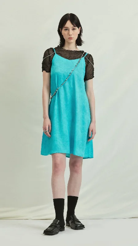 A-line chiffon dresses-Dress With Body Chain