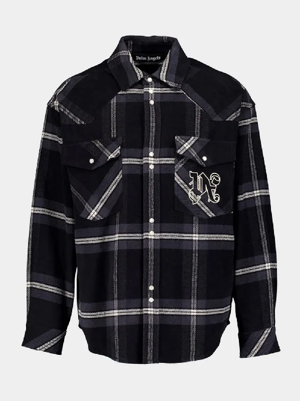 Women's clothing temporary-Monogram Check Overshirt