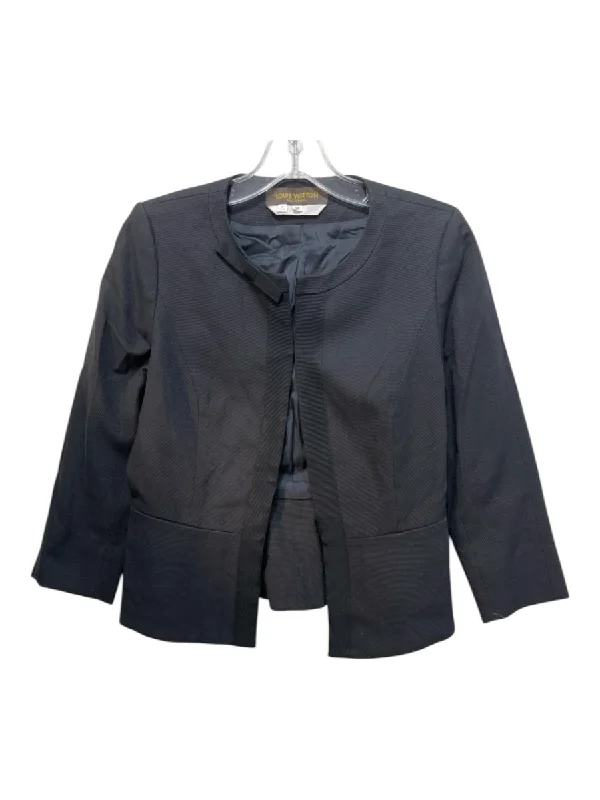 Jackets heat chic-Louis Vuitton Uniformes Size 38 Black Cotton & Polyester Basket Weave Jacket