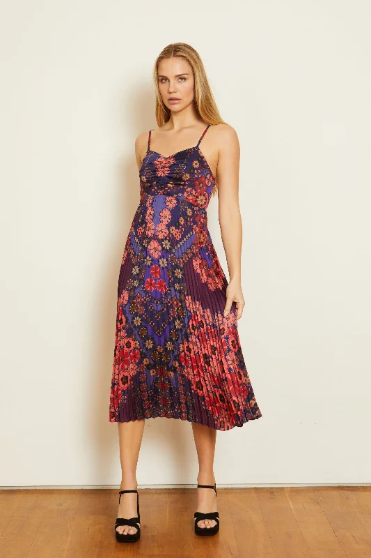 Layered lace dresses-Caballero Donna Patchwork Pansy Dress