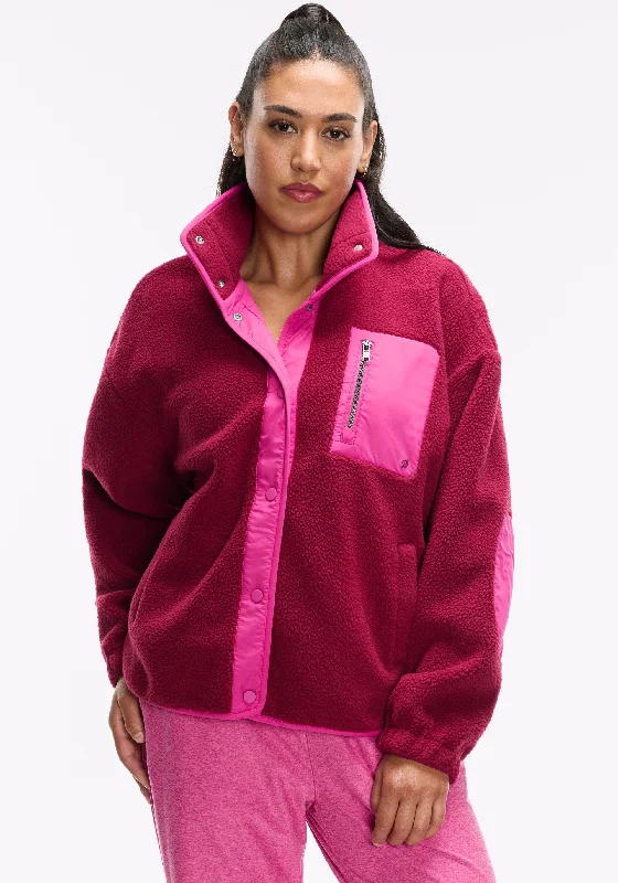 Jackets gala style-Cozy Fleece Snap Front Jacket