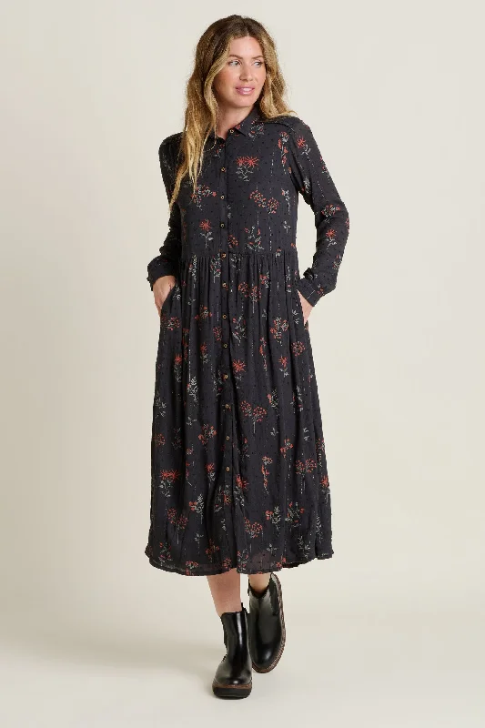 Petite-friendly dresses-Bella Maxi Shirt Dress