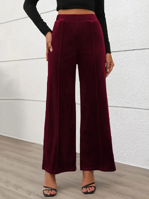 Bottoms for hot days-Elastic Waist Wide Leg Pants