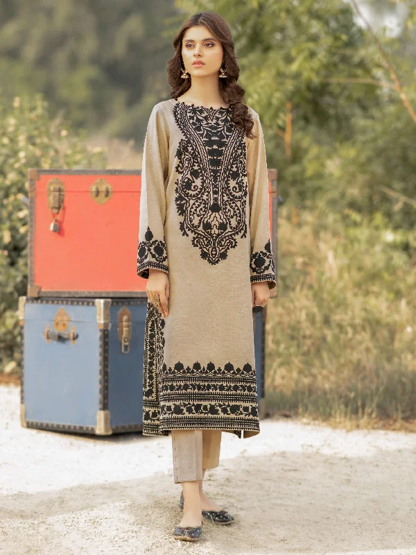 Women's clothing handmade pieces-2 Piece Khaddar Suit-Printed (Unstitched)